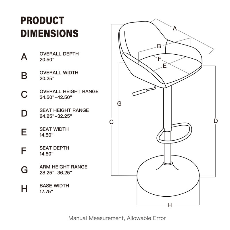 Mistana™ Thibodeaux Swivel Adjustable Height Bar Stool & Reviews Wayfair
